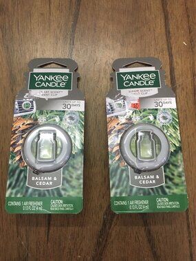NEW Yankee Candle - Vent Clips x 2 Balsam & Cedar